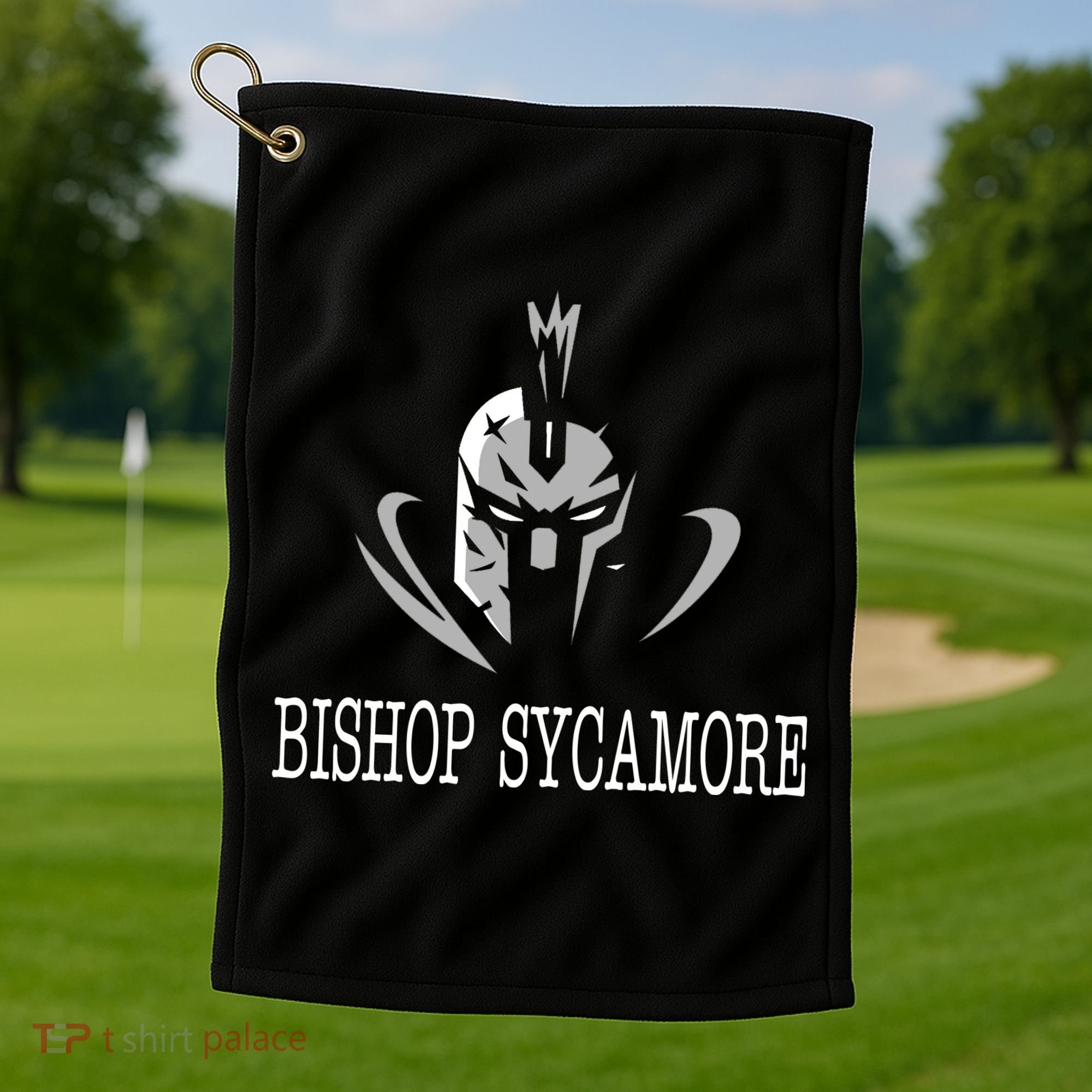 Bishop Sycamore Spartan Logo Golf Towel