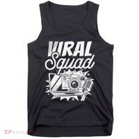 Blogger Squad Social Media Content Creator Blog Blogging Tank Top thumb 0