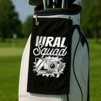 Blogger Squad Social Media Content Creator Blog Blogging Golf Towel thumb 2