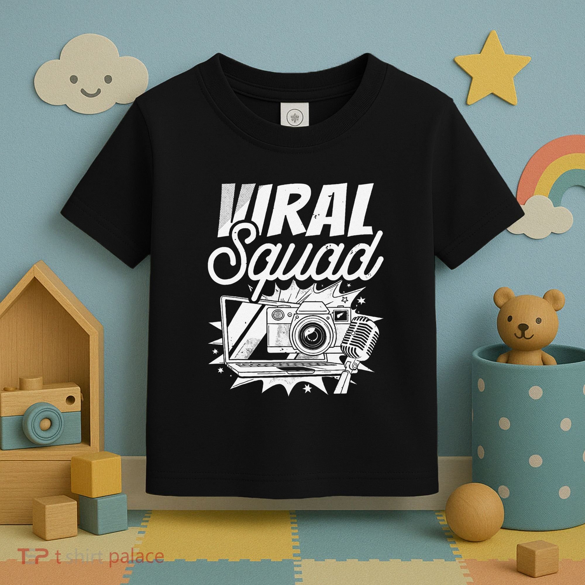 Blogger Squad Social Media Content Creator Blog Blogging Toddler T-Shirt
