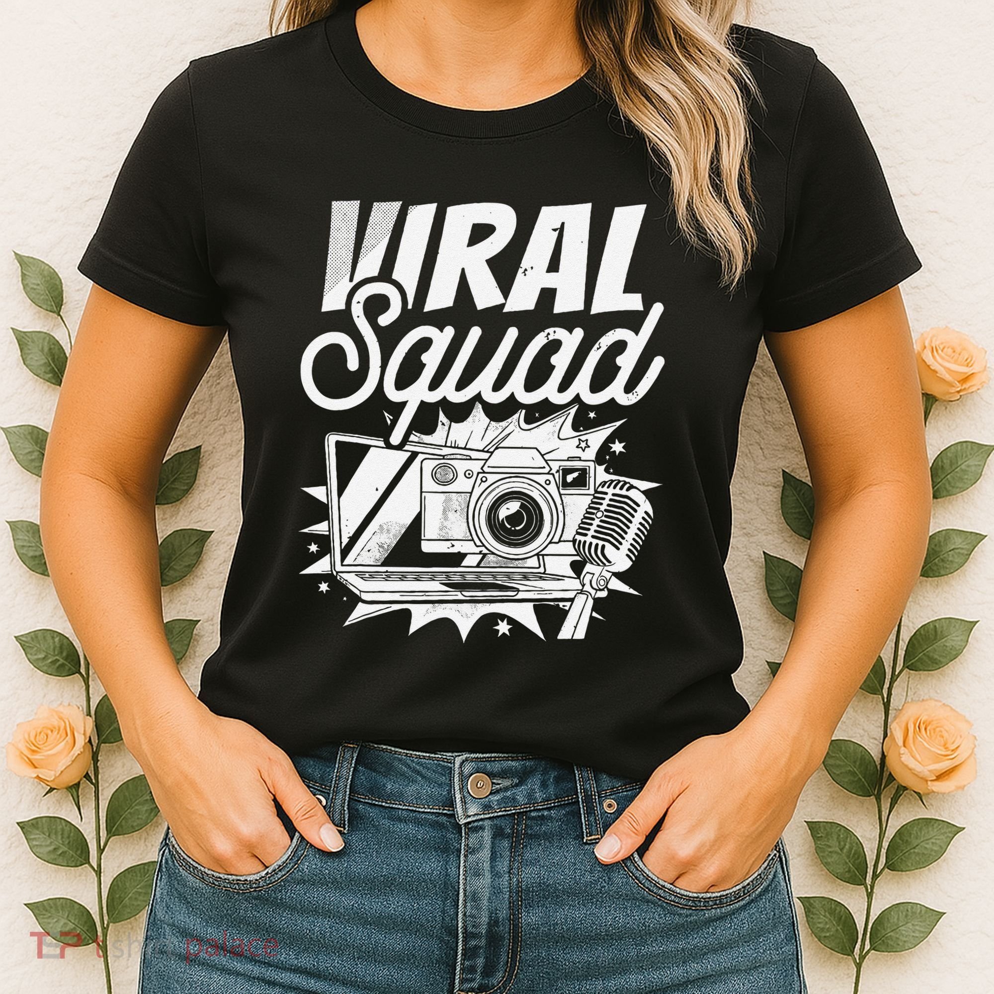 Blogger Squad Social Media Content Creator Blog Blogging Women's T-Shirt