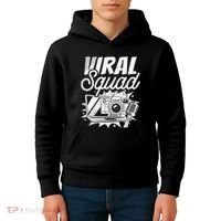 Blogger Squad Social Media Content Creator Blog Blogging Kids Hoodie thumb 4