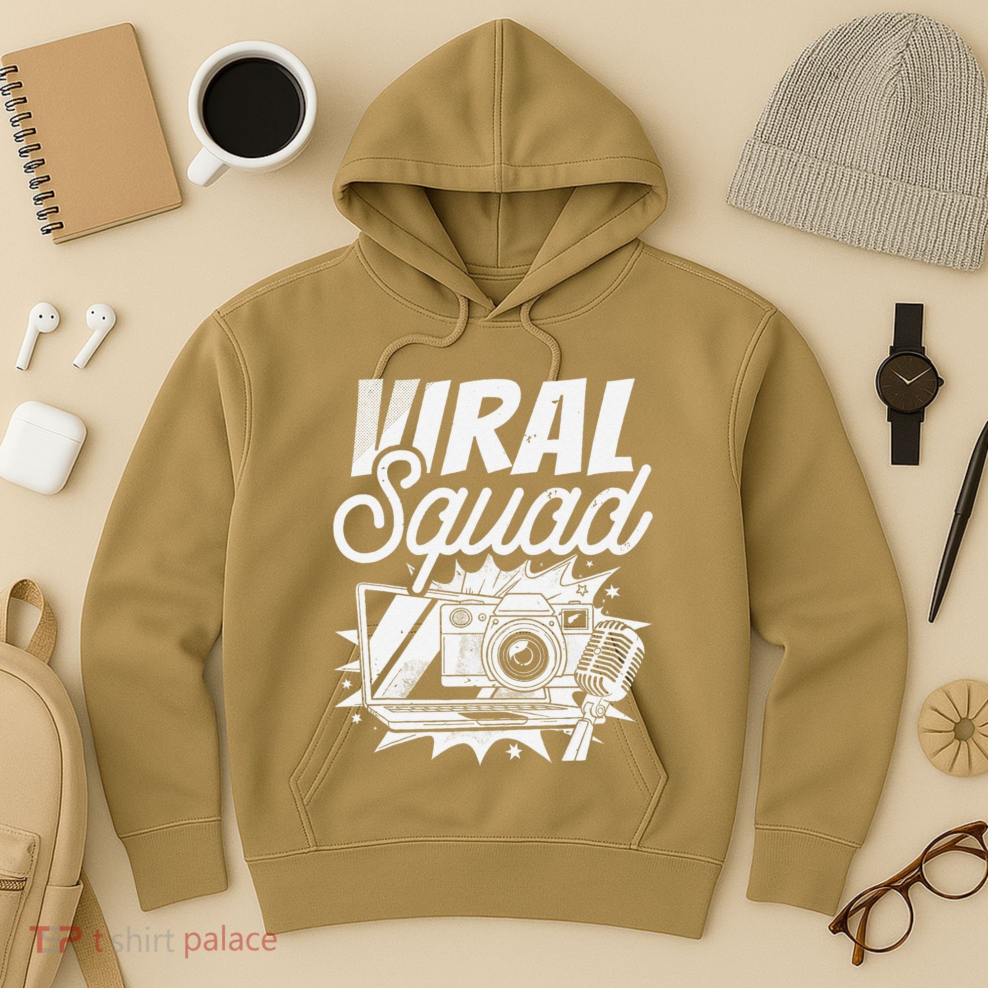 Blogger Squad Social Media Content Creator Blog Blogging Hoodie