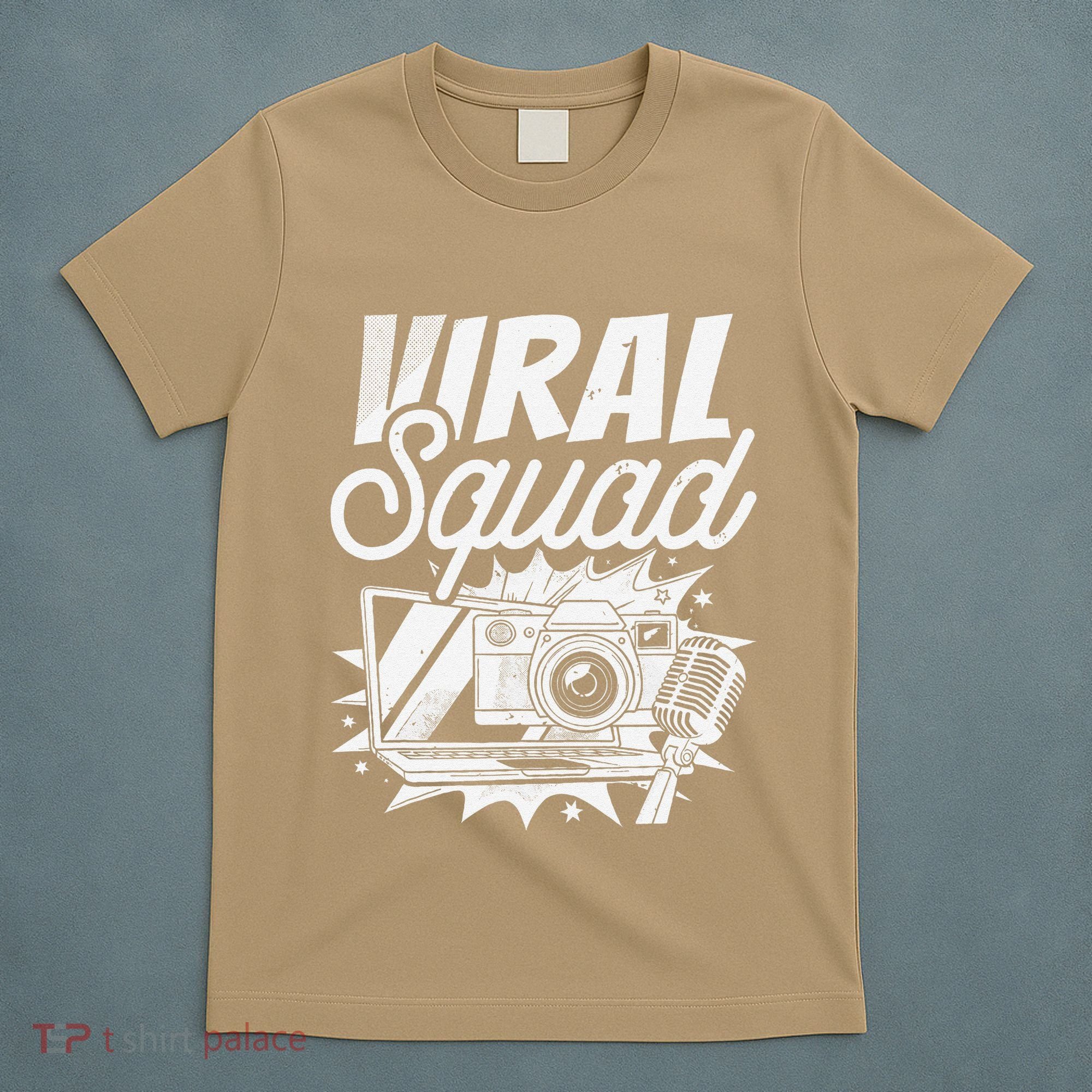 Blogger Squad Social Media Content Creator Blog Blogging T-Shirt