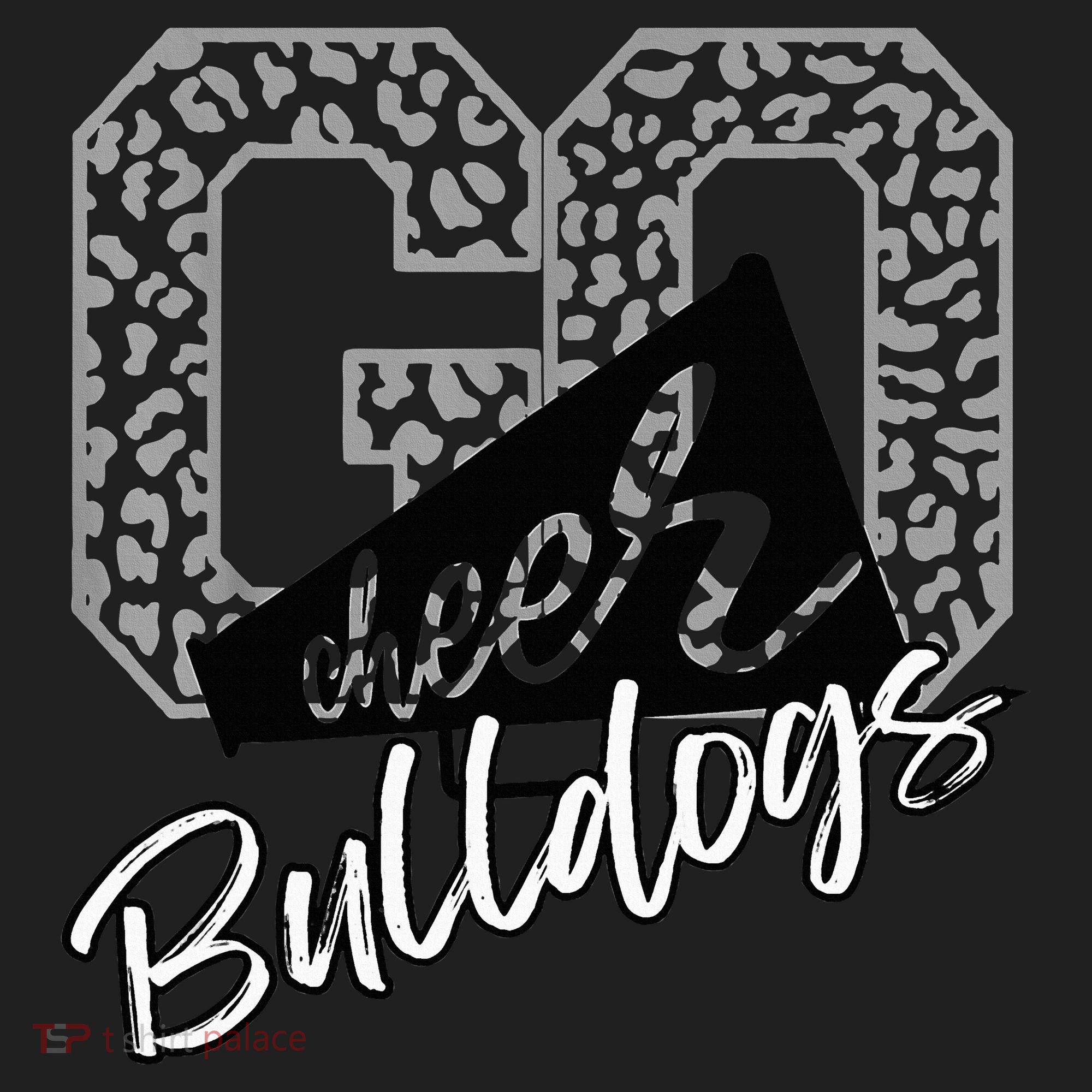 Bulldogs School Spirit Mascot Leopard Cheer Fan Game Day Hat