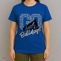 Bulldogs School Spirit Mascot Leopard Cheer Fan Game Day T-Shirt thumb 4