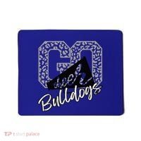 Bulldogs School Spirit Mascot Leopard Cheer Fan Game Day Mousepad thumb 0