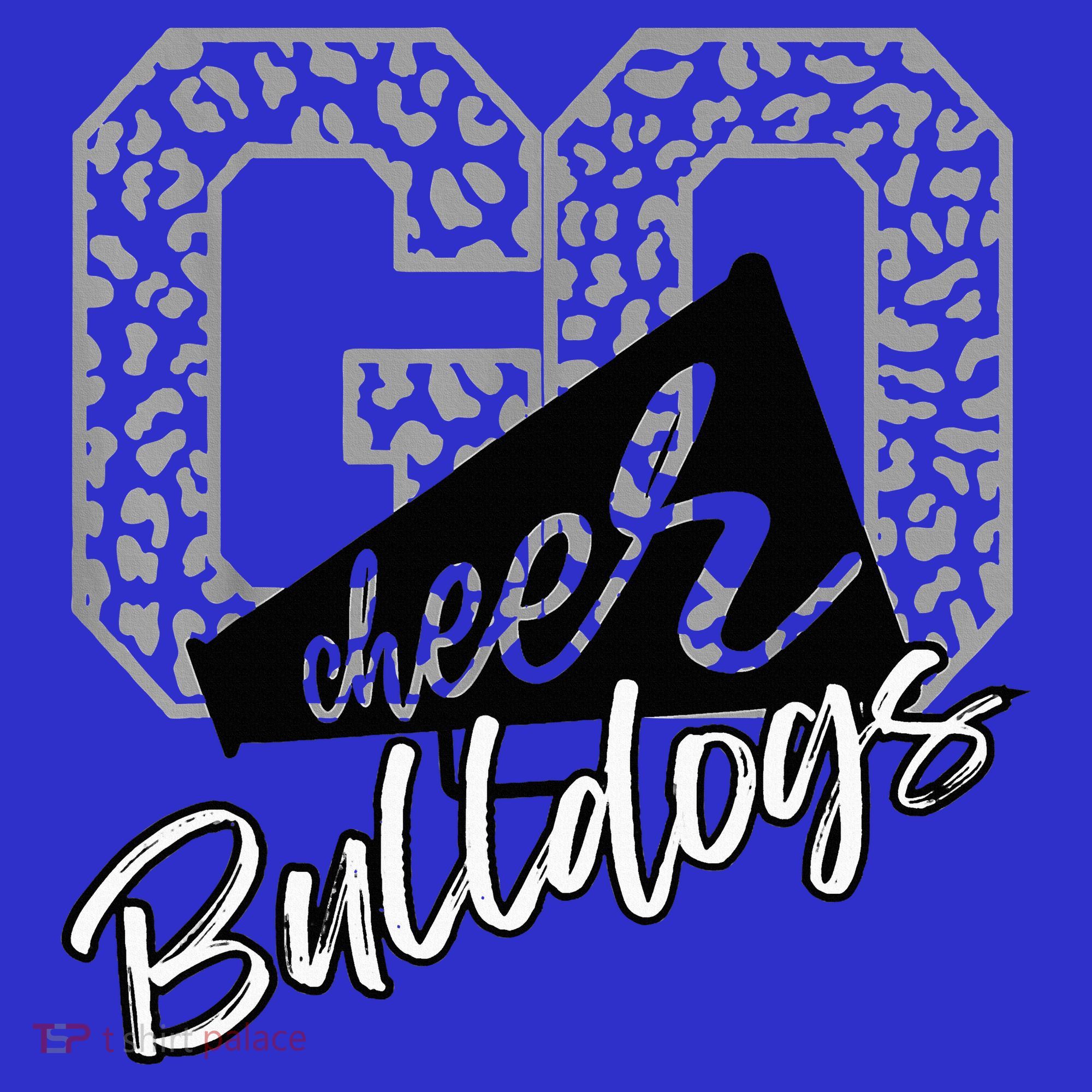 Bulldogs School Spirit Mascot Leopard Cheer Fan Game Day Baby Bodysuit