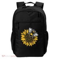 Bumblebee Sunflower Springtime Save The Bees Honeybee Backpack thumb 0