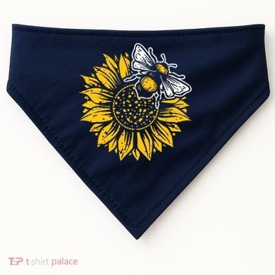 Bumblebee Sunflower Springtime Save The Bees Honeybee USA-Made Doggie Bandana