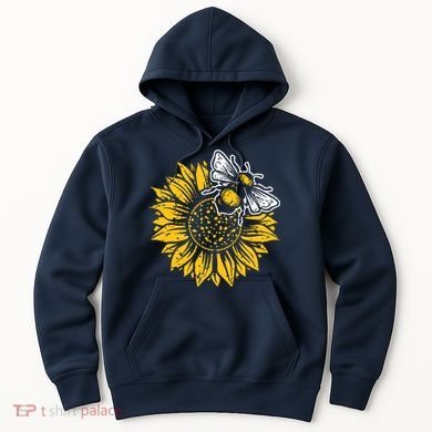 Bumblebee Sunflower Springtime Save The Bees Honeybee Hoodie