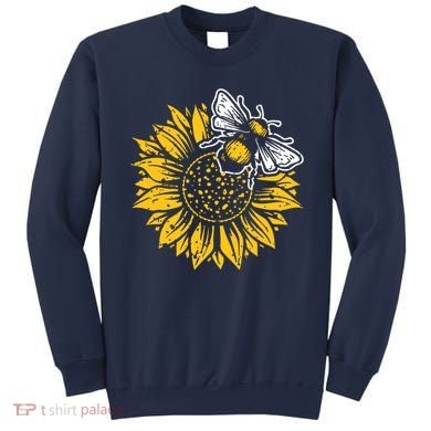 Bumblebee Sunflower Springtime Save The Bees Honeybee Sweatshirt