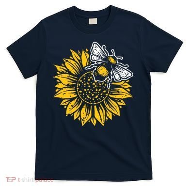 Bumblebee Sunflower Springtime Save The Bees Honeybee T-Shirt