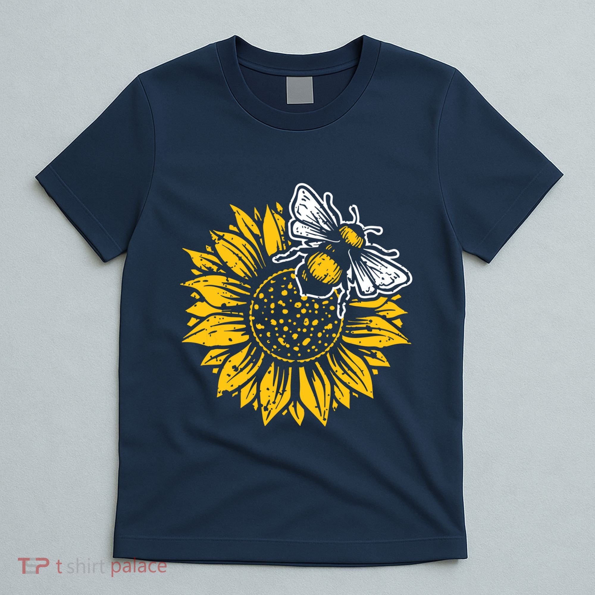 Bumblebee Sunflower Springtime Save The Bees Honeybee T-Shirt