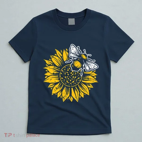 Bumblebee Sunflower Springtime Save The Bees Honeybee T-Shirt