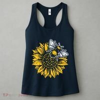 Bumblebee Sunflower Springtime Save The Bees Honeybee Women's Tank Top thumb 3