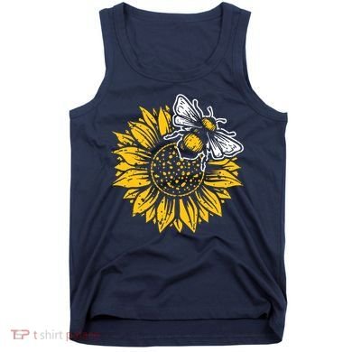 Bumblebee Sunflower Springtime Save The Bees Honeybee Tank Top