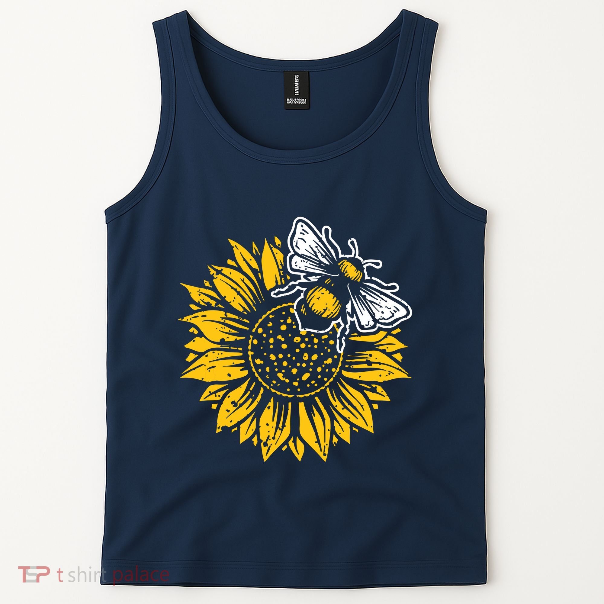 Bumblebee Sunflower Springtime Save The Bees Honeybee Tank Top