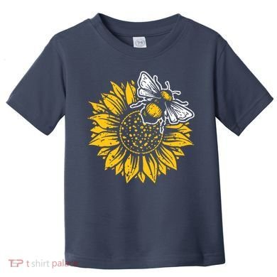 Bumblebee Sunflower Springtime Save The Bees Honeybee Toddler T-Shirt