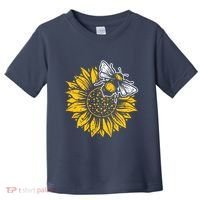 Bumblebee Sunflower Springtime Save The Bees Honeybee Toddler T-Shirt thumb 0