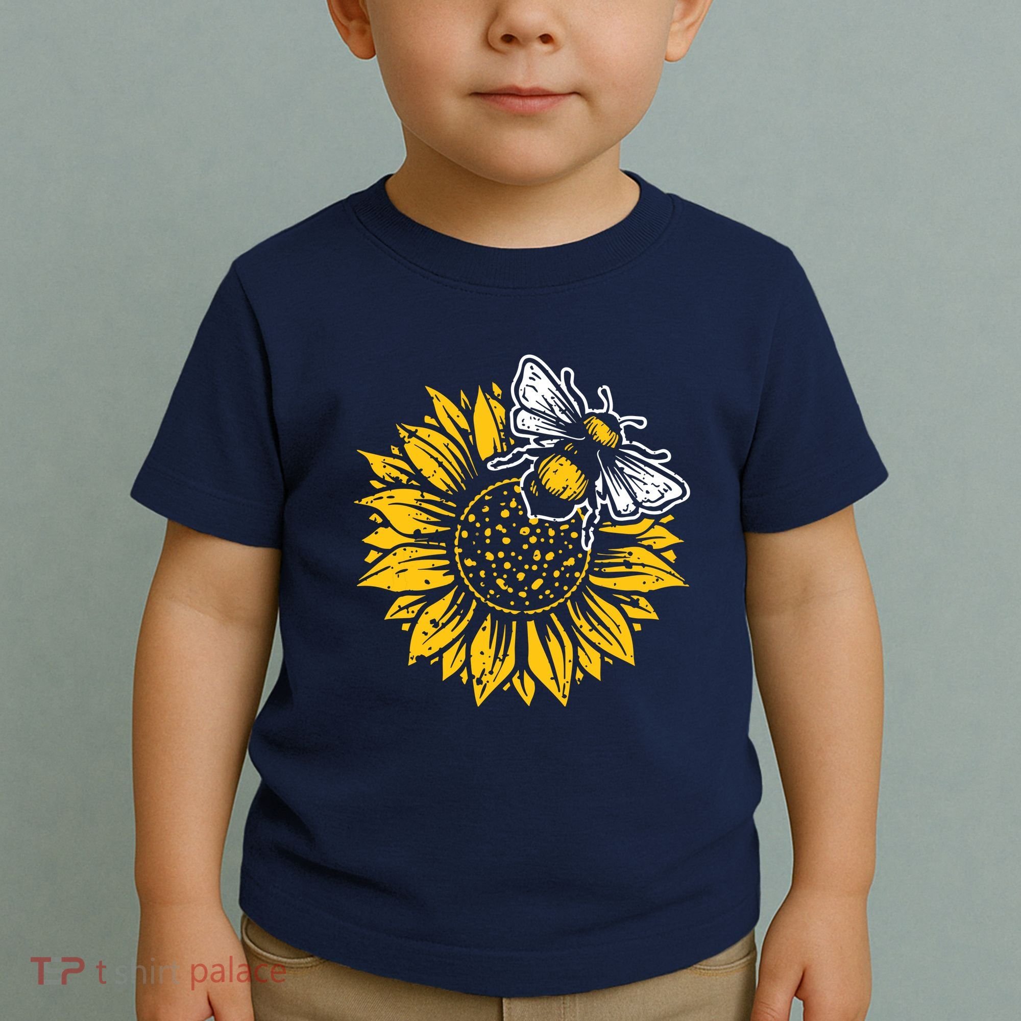 Bumblebee Sunflower Springtime Save The Bees Honeybee Toddler T-Shirt