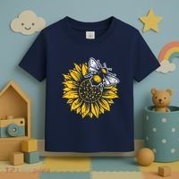 Bumblebee Sunflower Springtime Save The Bees Honeybee Toddler T-Shirt thumb 3