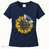 Bumblebee Sunflower Springtime Save The Bees Honeybee Women's T-Shirt thumb 0