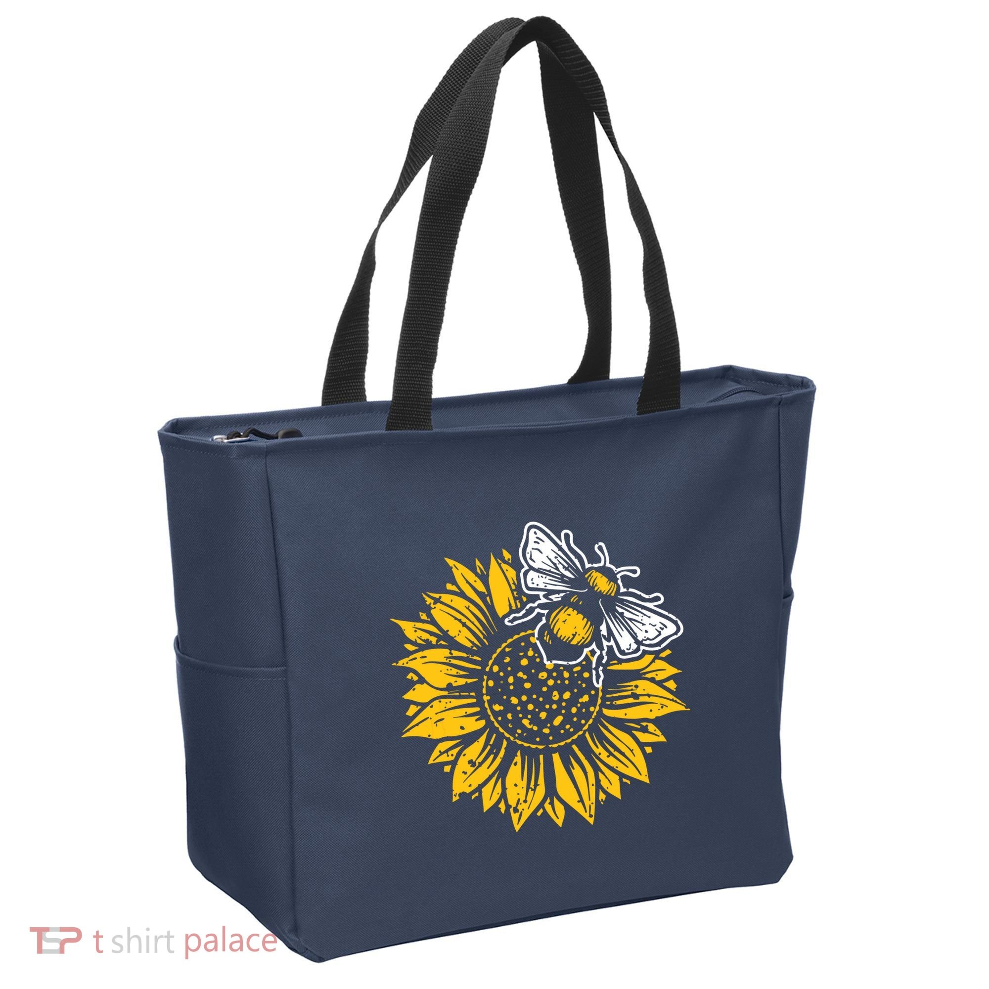 Bumblebee Sunflower Springtime Save The Bees Honeybee Tote Bag