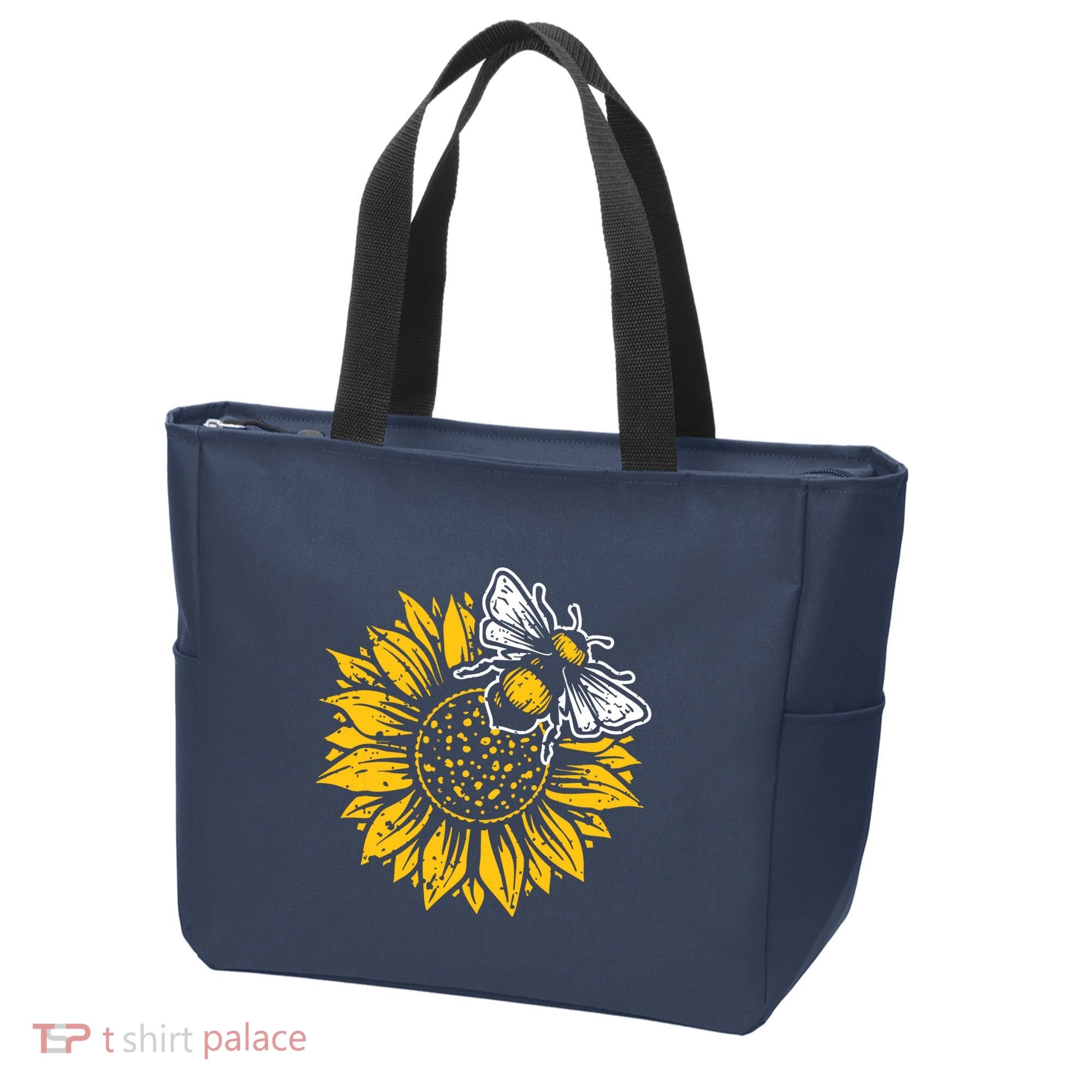 Bumblebee Sunflower Springtime Save The Bees Honeybee Tote Bag