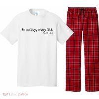 Be Salty Stay Lit Matthew 513 14 Christian Religious Faith Pajama Set thumb 0
