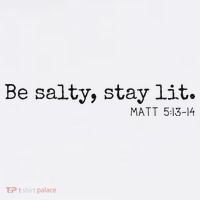 Be Salty Stay Lit Matthew 513 14 Christian Religious Faith Ornament thumb 1