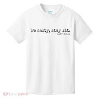 Be Salty Stay Lit Matthew 513 14 Christian Religious Faith Kids T-Shirt thumb 0
