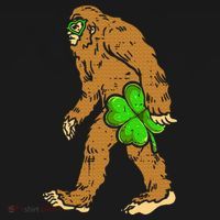 Bigfoot Shamrock Sasquatch Irish Ornament thumb 1