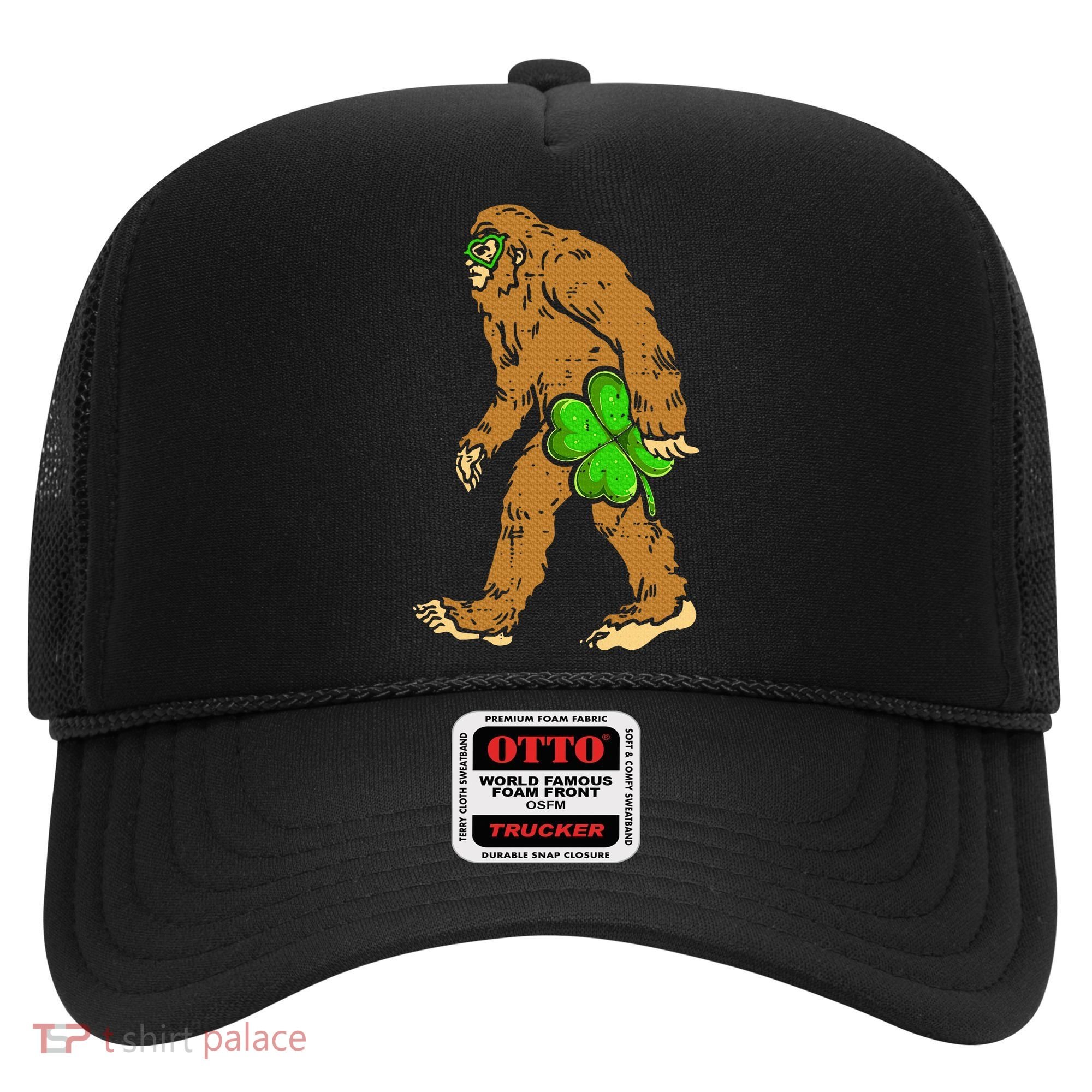 Bigfoot Shamrock Sasquatch Irish Hat
