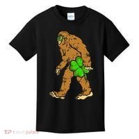 Bigfoot Shamrock Sasquatch Irish Kids T-Shirt thumb 0