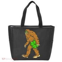 Bigfoot Shamrock Sasquatch Irish Tote Bag thumb 0