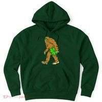 Bigfoot Shamrock Sasquatch Irish Hoodie thumb 0