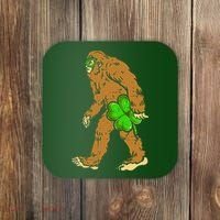 Bigfoot Shamrock Sasquatch Irish Coaster thumb 0