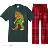 Bigfoot Shamrock Sasquatch Irish Pajama Set thumb 0