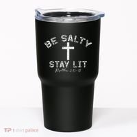 Be Salty Stay Lit Matthew 513 16 Tumbler thumb 0