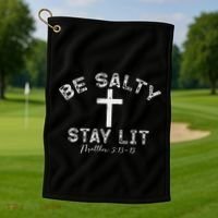 Be Salty Stay Lit Matthew 513 16 Golf Towel thumb 1