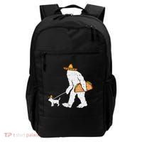 Bigfoot Sasquatch Taco Chihuahua Funny Cinco De Mayo Mexican Backpack thumb 0