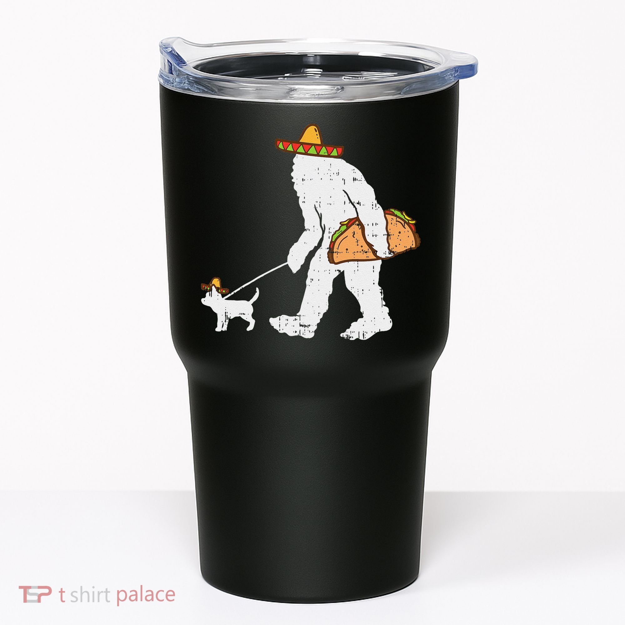 Bigfoot Sasquatch Taco Chihuahua Funny Cinco De Mayo Mexican Tumbler