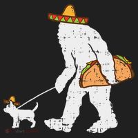Bigfoot Sasquatch Taco Chihuahua Funny Cinco De Mayo Mexican Tumbler thumb 3