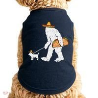 Bigfoot Sasquatch Taco Chihuahua Funny Cinco De Mayo Mexican Doggie Tank thumb 0