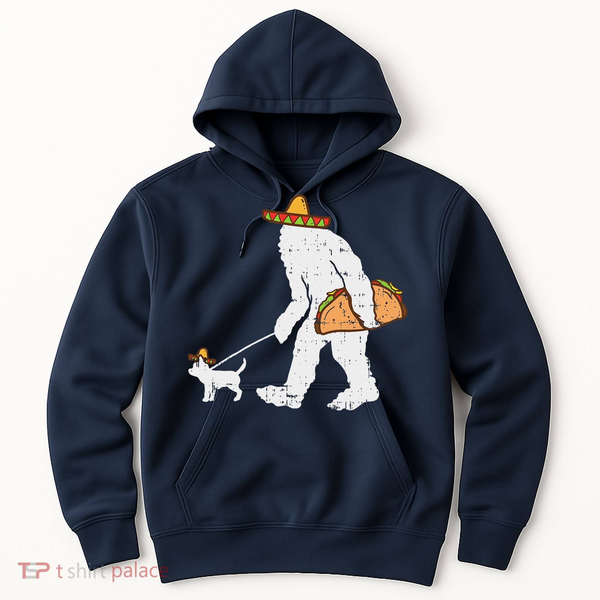 Bigfoot Sasquatch Taco Chihuahua Funny Cinco De Mayo Mexican Hoodie