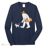 Bigfoot Sasquatch Taco Chihuahua Funny Cinco De Mayo Mexican Long Sleeve Shirt thumb 0