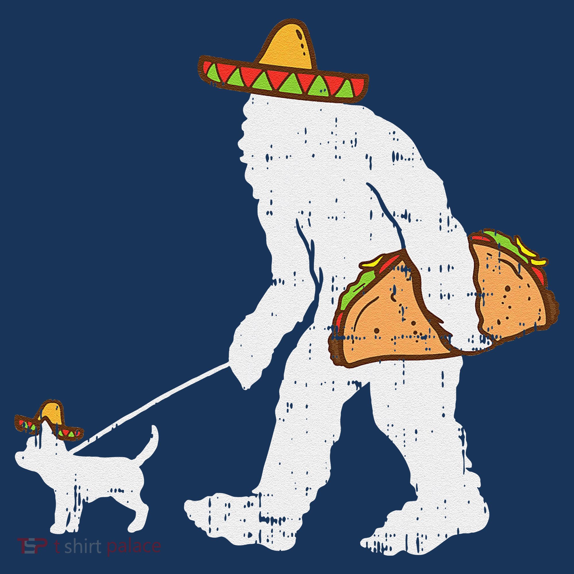 Bigfoot Sasquatch Taco Chihuahua Funny Cinco De Mayo Mexican Sweatshirt
