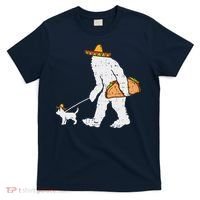 Bigfoot Sasquatch Taco Chihuahua Funny Cinco De Mayo Mexican T-Shirt thumb 0