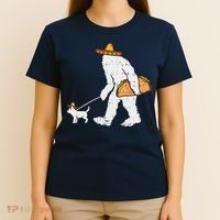 Bigfoot Sasquatch Taco Chihuahua Funny Cinco De Mayo Mexican T-Shirt thumb 4